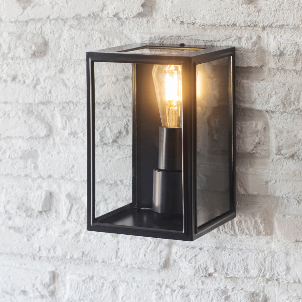 Product photograph of Garden Trading Belgrave Outdoor Lantern In Carbon from Olivia's