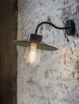 Product photograph of Garden Trading Swan Neck Wall Light Carbon from Olivia's.