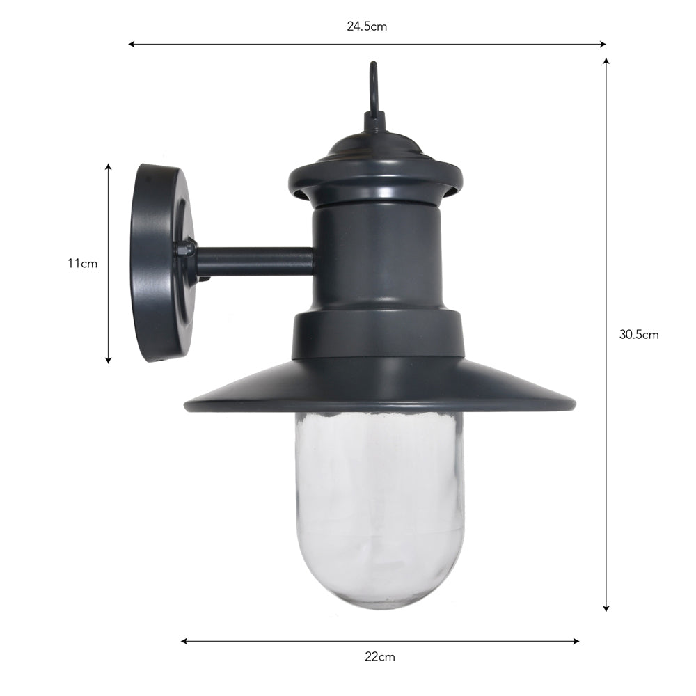 Product photograph of Garden Trading Ships Outdoor Light In Carbon from Olivia's.