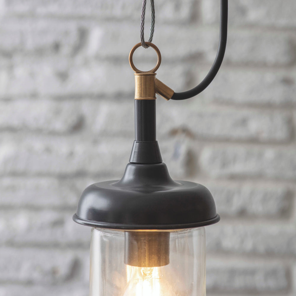 Product photograph of Garden Trading Harbour Outdoor Pendant In Carbon from Olivia's.