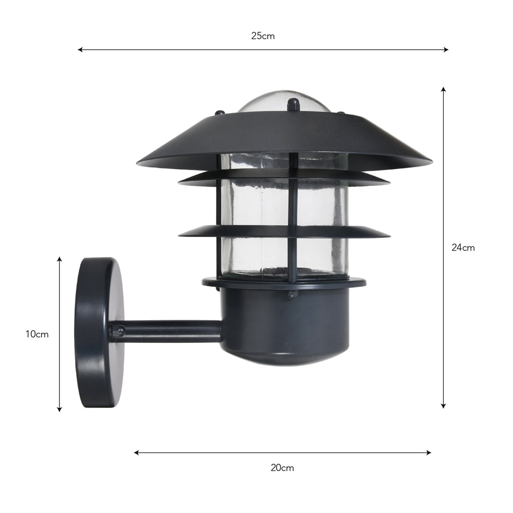 Product photograph of Garden Trading Strand Outdoor Light In Carbon from Olivia's.