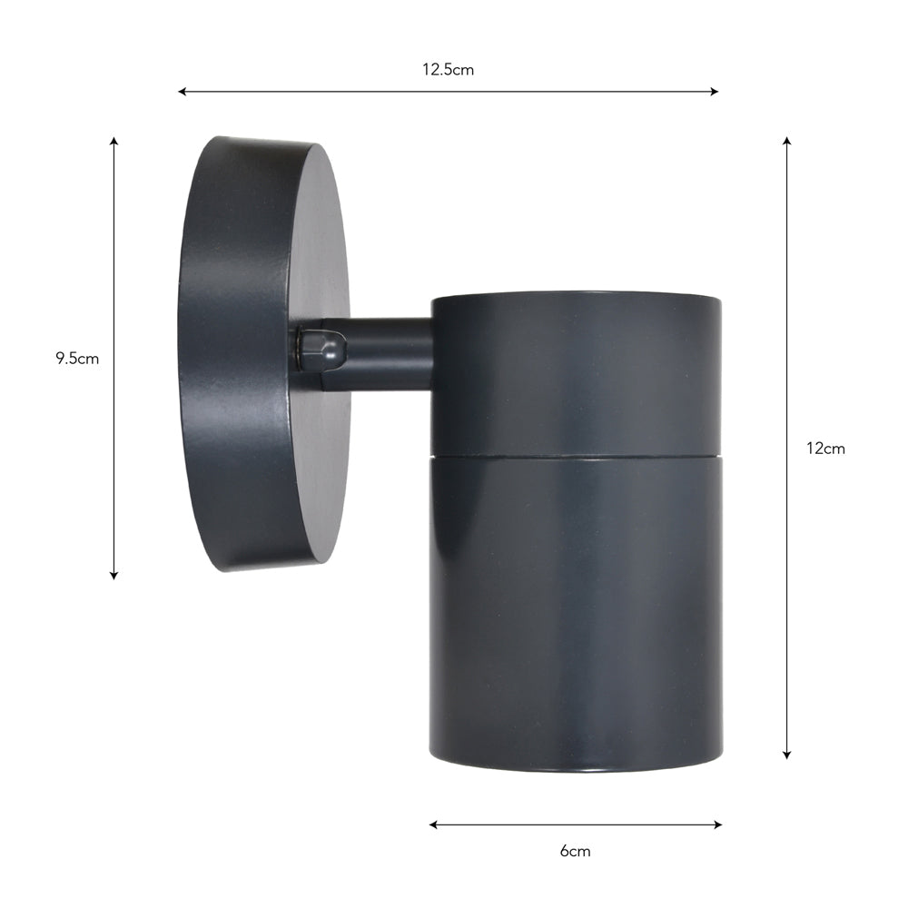 Product photograph of Garden Trading Regent Outdoor Down Light In Carbon from Olivia's.