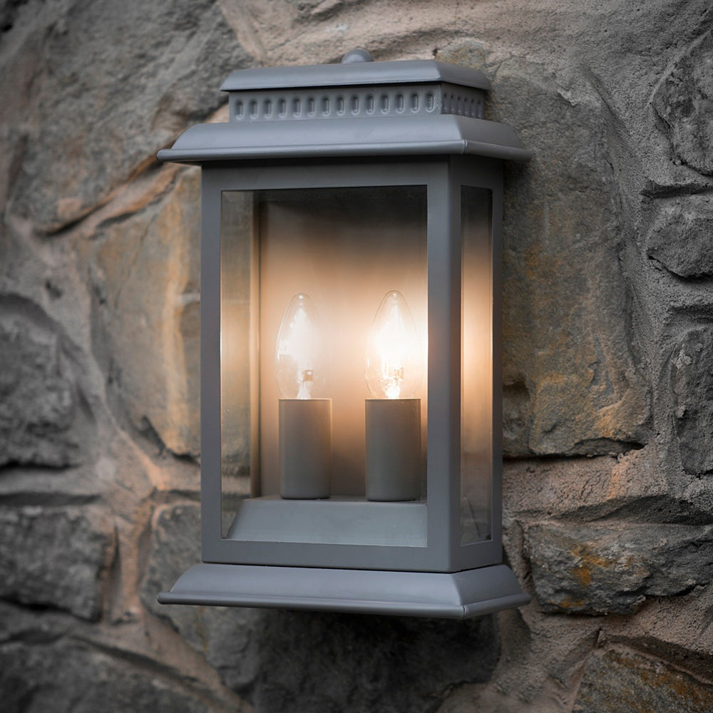 Product photograph of Garden Trading Belvedere Outdoor Light In Charcoal from Olivia's.