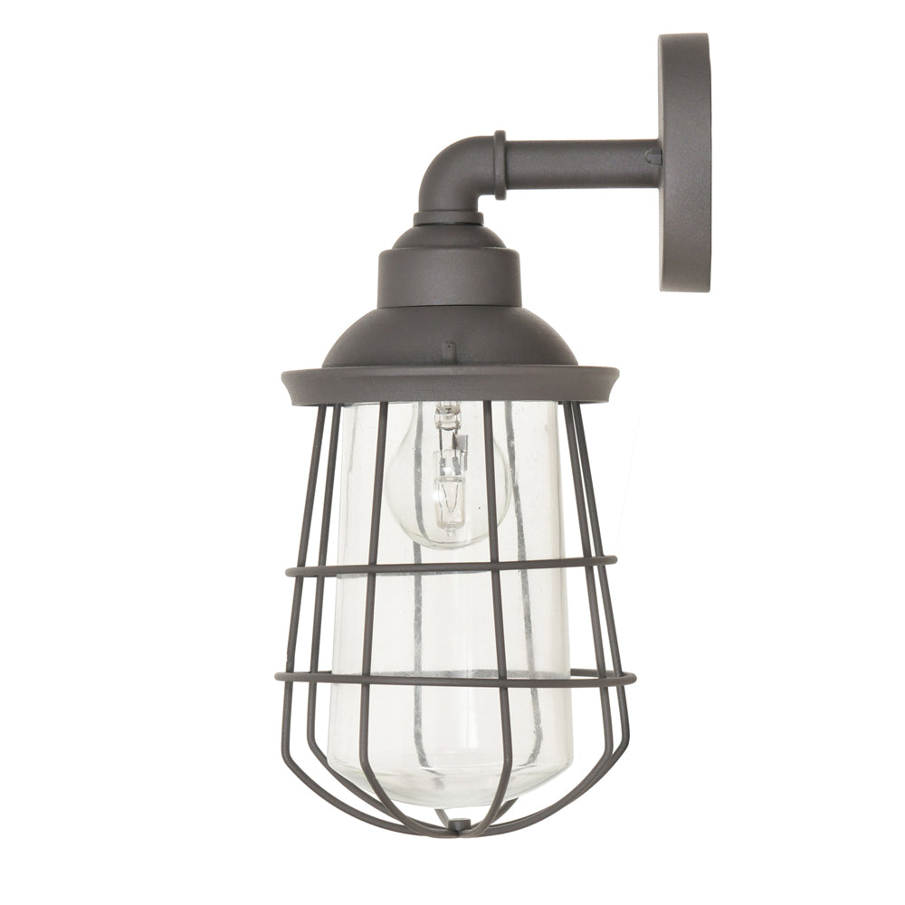 Product photograph of Garden Trading Finsbury Outdoor Wall Light In Charcoal from Olivia's.