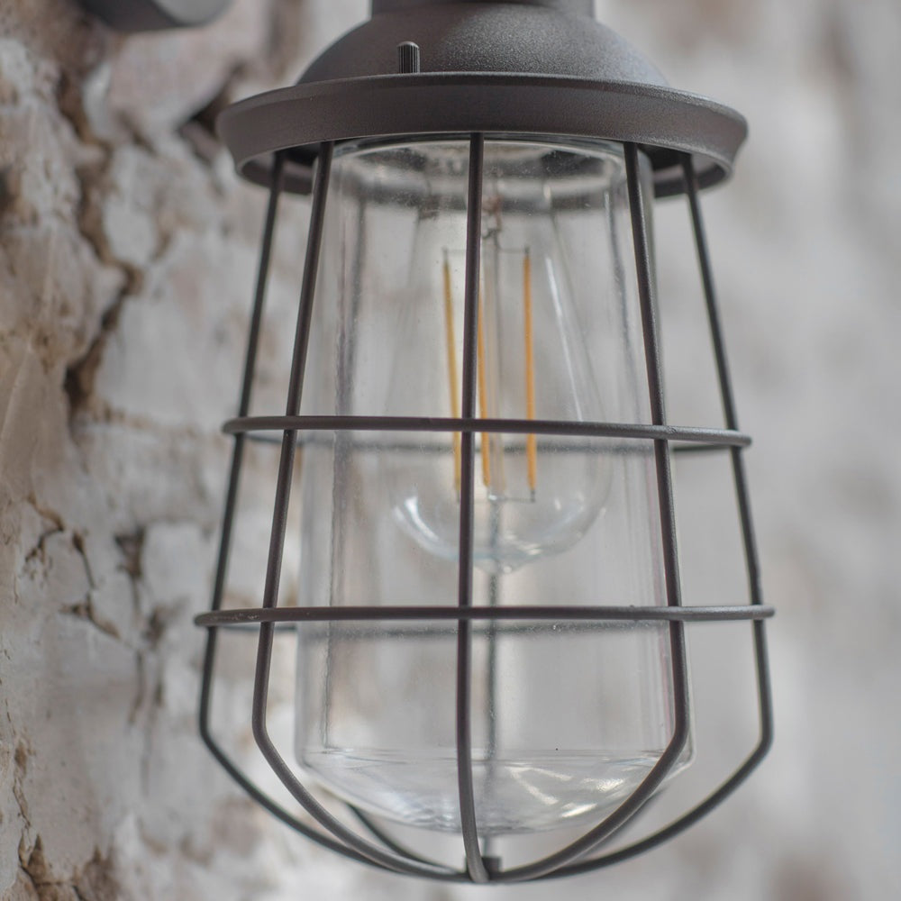 Product photograph of Garden Trading Finsbury Outdoor Wall Light In Charcoal from Olivia's.