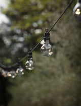 Product photograph of Garden Trading Festoon Lights Classic Pendant Lights Smoked Solar from Olivia's