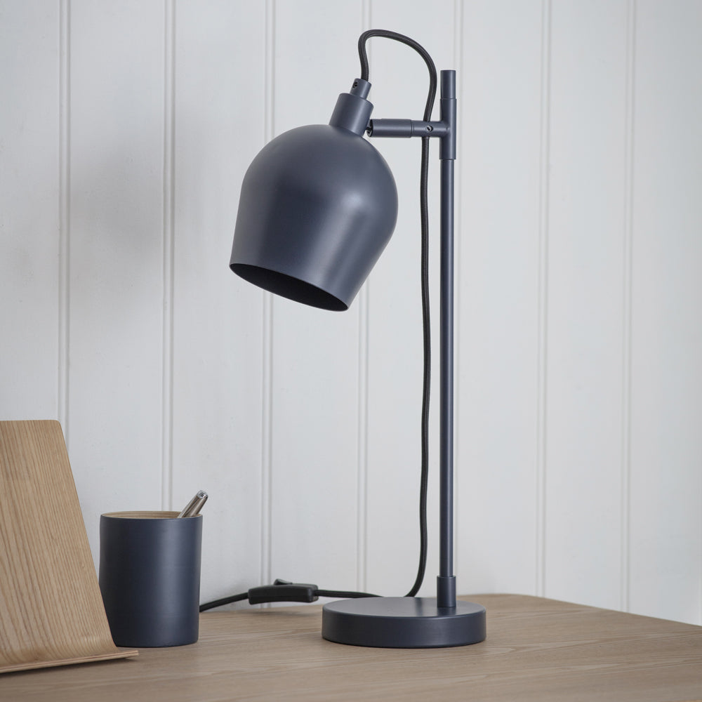 Product photograph of Garden Trading Grafton Desk Lamp In Ink Steel from Olivia's.