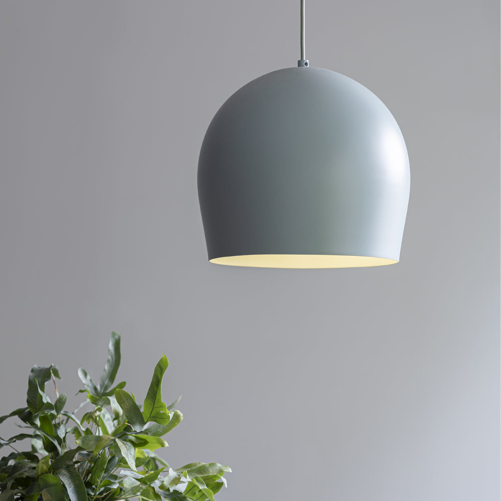 Product photograph of Garden Trading Grafton Pendant Light In Tarn Blue Steel from Olivia's.