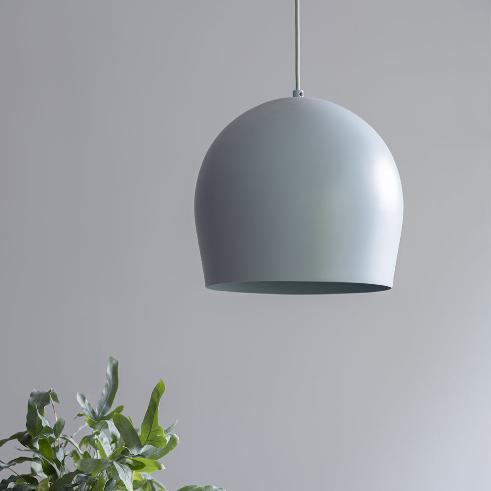 Product photograph of Garden Trading Grafton Pendant Light In Tarn Blue Steel from Olivia's