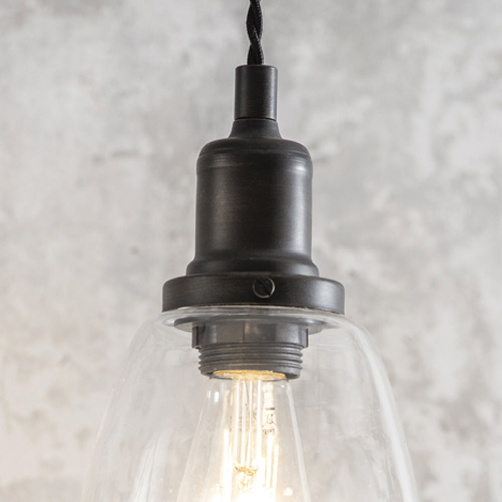 Product photograph of Garden Trading Hoxton Domed Pendant Light In Antique Bronze from Olivia's.