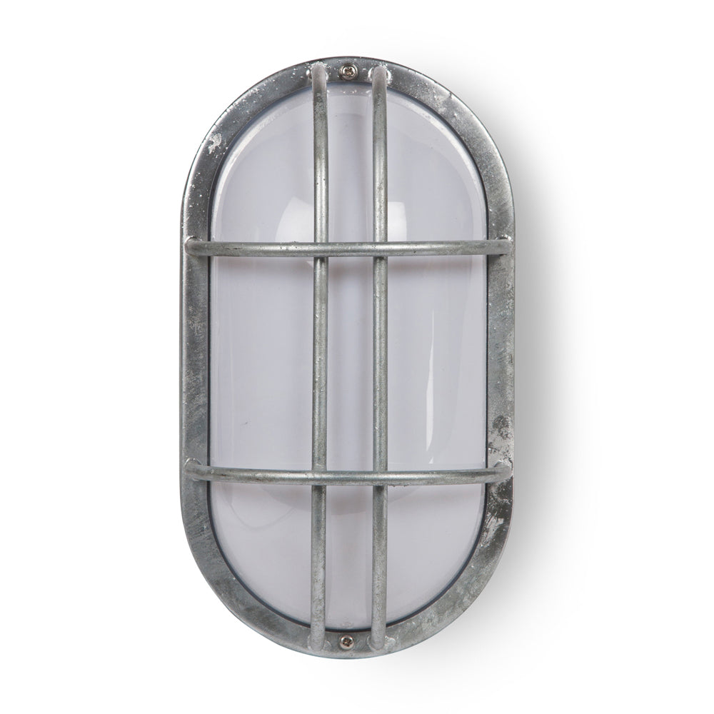 Product photograph of Garden Trading St Ives Outdoor Bulk Head Light - Galvanised Steel from Olivia's