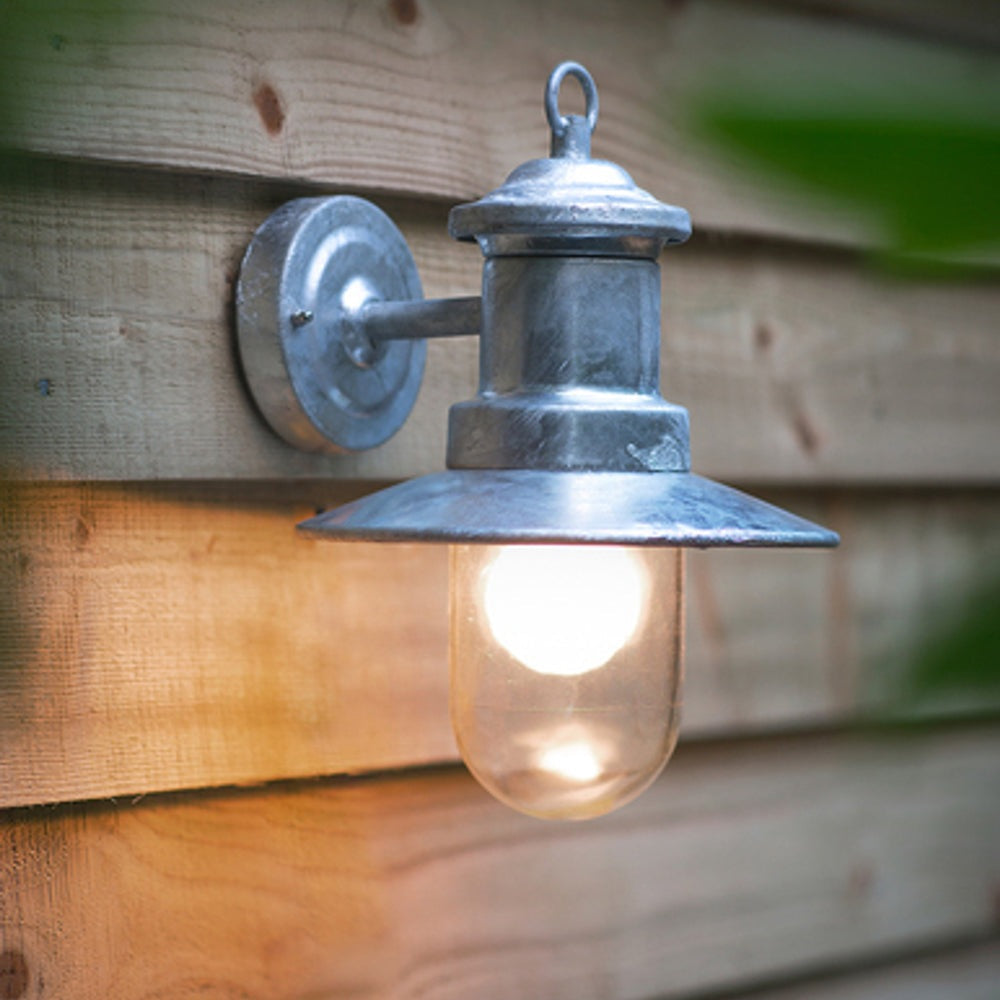 Product photograph of Garden Trading St Ives Outdoor Ships Light - Galvanised Steel from Olivia's
