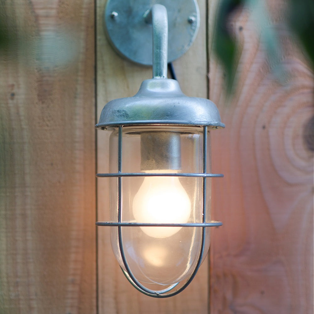 Product photograph of Garden Trading St Ives Outdoor Harbour Light - Galvanised Steel from Olivia's.