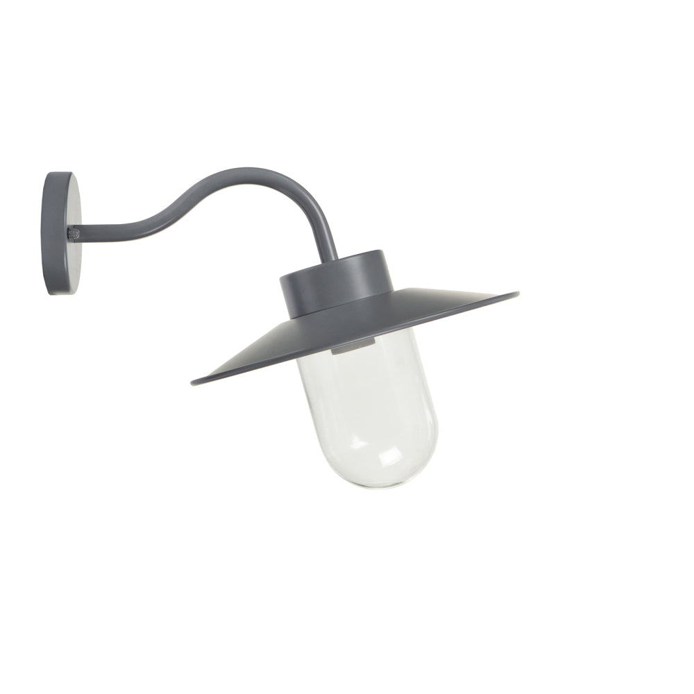 Product photograph of Garden Trading Swan Outdoor Neck Light In Charcoal from Olivia's.