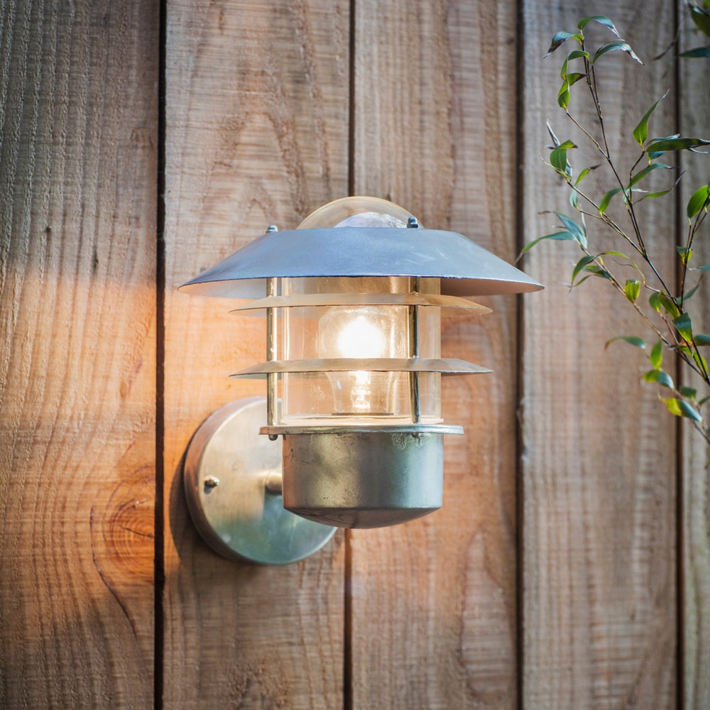 Product photograph of Garden Trading St Ives Outdoor Strand Light - Galvanised Steel from Olivia's