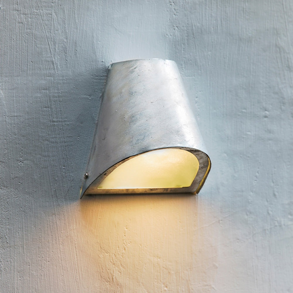 Product photograph of Garden Trading St Ives Outdoor Funnel Light - Galvanised Steel from Olivia's