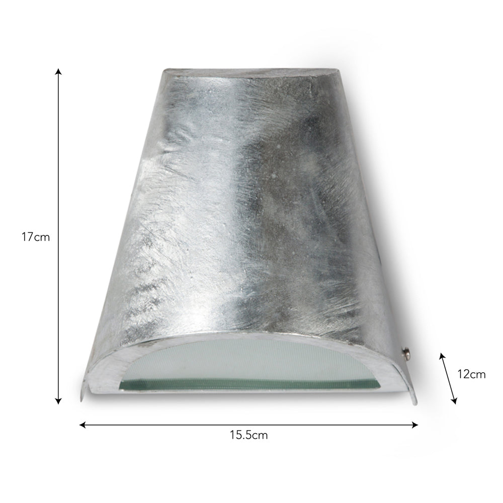 Product photograph of Garden Trading St Ives Outdoor Funnel Light - Galvanised Steel from Olivia's.