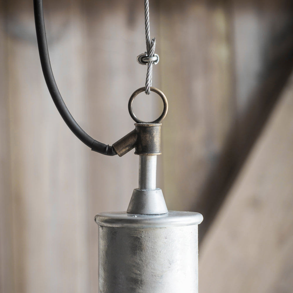 Product photograph of Garden Trading St Ives Bay Outdoor Pendant Light - Galvanised Steel from Olivia's.