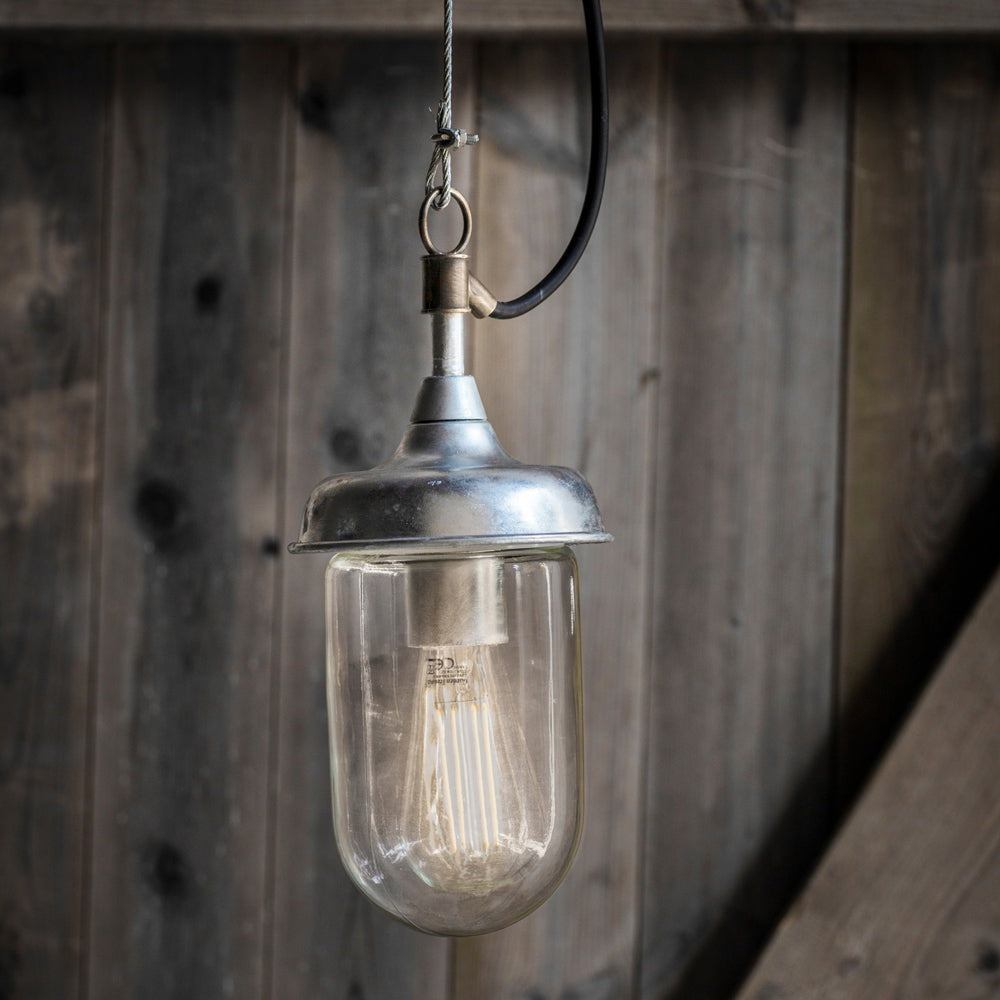 Product photograph of Garden Trading St Ives Outdoor Harbour Outdoor Pendant Light - Galvanised Steel from Olivia's