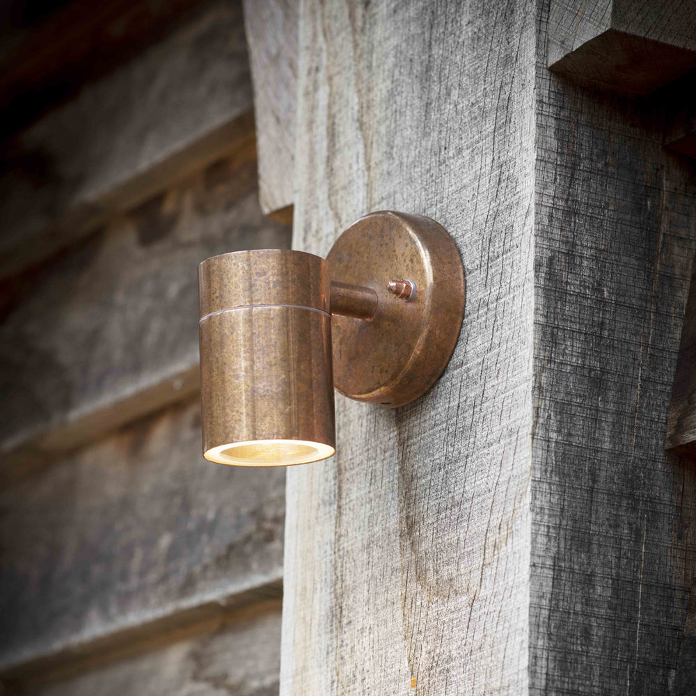 Product photograph of Garden Trading Regent Outdoor Down Light In Raw Copper from Olivia's