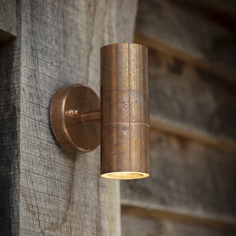 Product photograph of Garden Trading Regent Outdoor Up Down Light In Raw Copper from Olivia's.