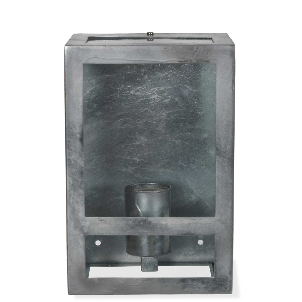 Product photograph of Garden Trading St Ives Outdoor Wall Lantern - Glavanised Steel from Olivia's.