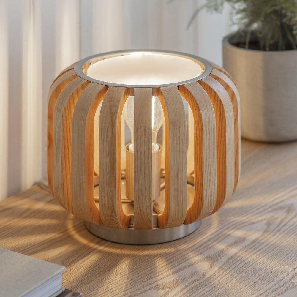 Product photograph of Garden Trading Kingston Table Lamp In Ash from Olivia's