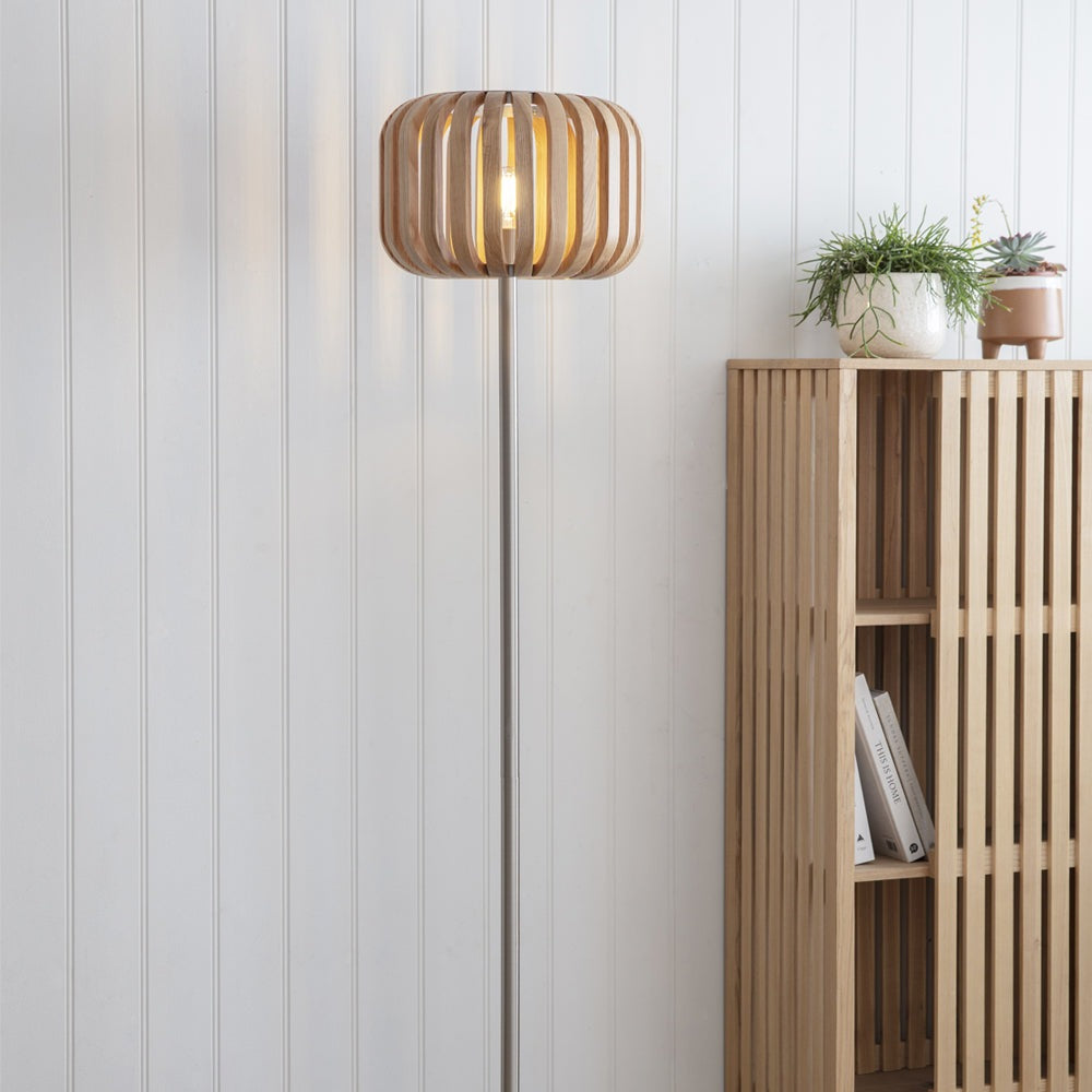 Product photograph of Garden Trading Kingston Floor Lamp In Ash from Olivia's