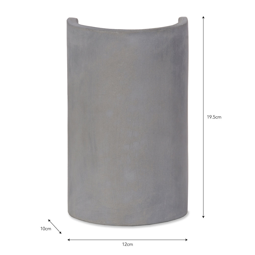 Product photograph of Garden Trading Kew Up Down Outdoor Wall Light In Concrete from Olivia's.