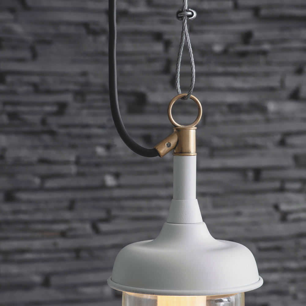 Product photograph of Garden Trading Harbour Outdoor Pendant In Lily White from Olivia's.