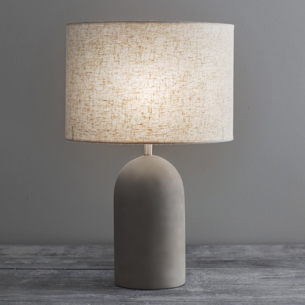 Product photograph of Garden Trading Millbank Bullet Table Lamp In Polymer Concrete from Olivia's