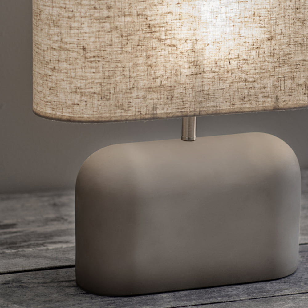 Product photograph of Garden Trading Millbank Slab Table Lamp In Polymer Concrete from Olivia's.