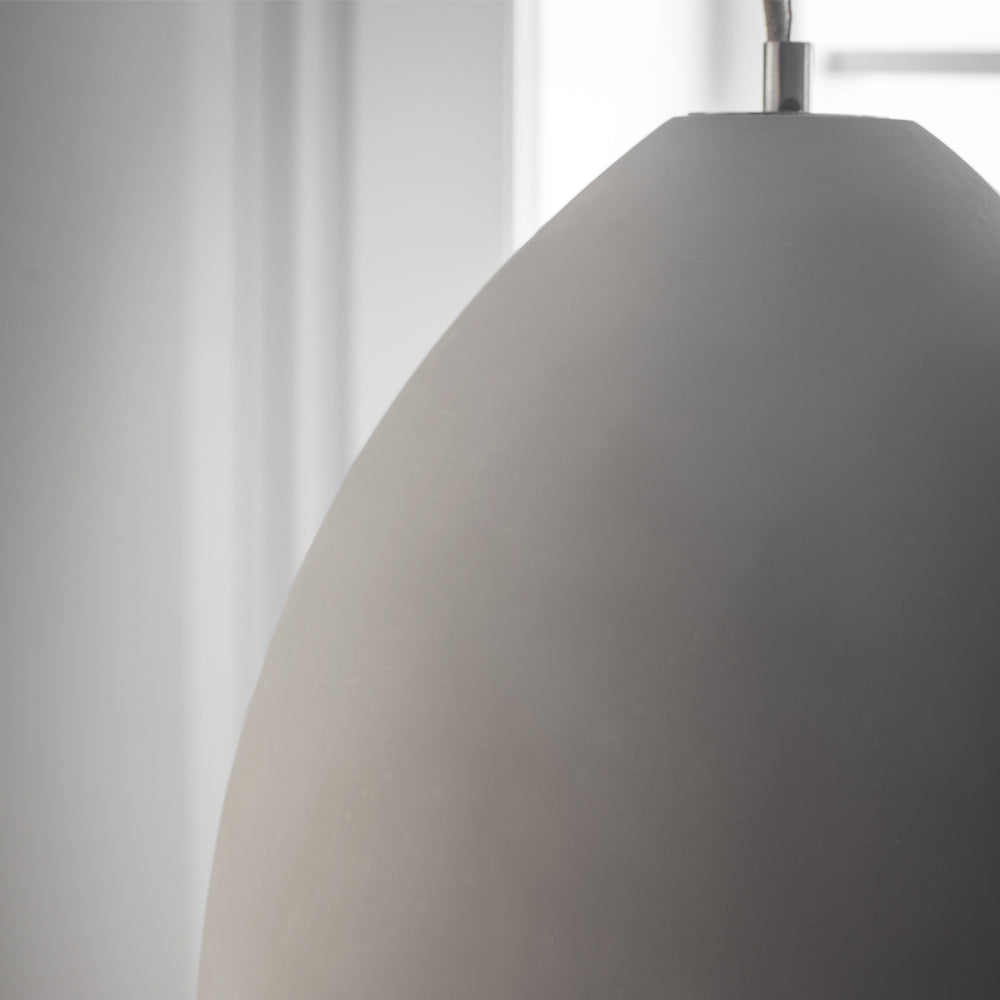 Product photograph of Garden Trading Millbank Large Pendant Light In Polymer Concrete from Olivia's.