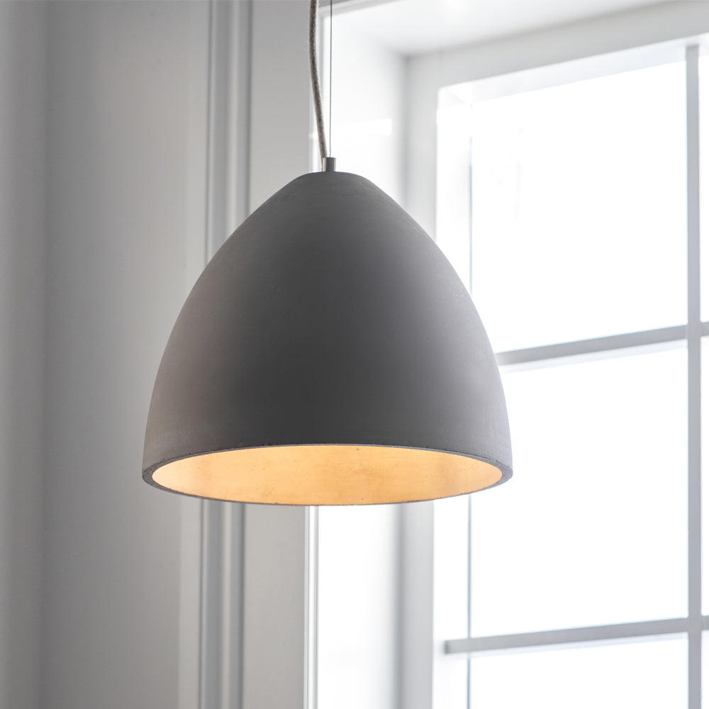 Garden Trading Millbank Large Pendant Light In Polymer Concrete