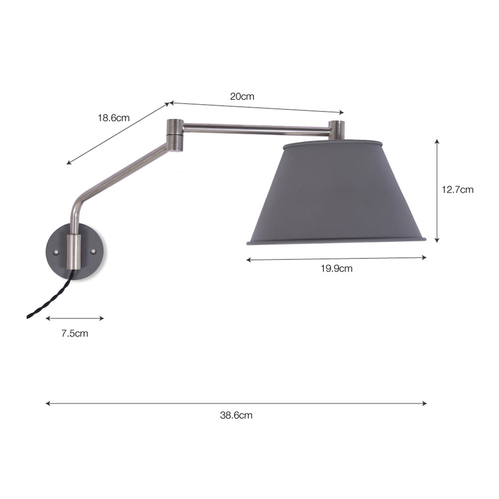 Product photograph of Garden Trading Westport Wall Light In Charcoal from Olivia's.