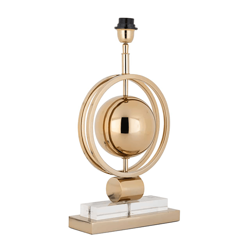 Product photograph of Richmond Averil Gold Table Lamp from Olivia's