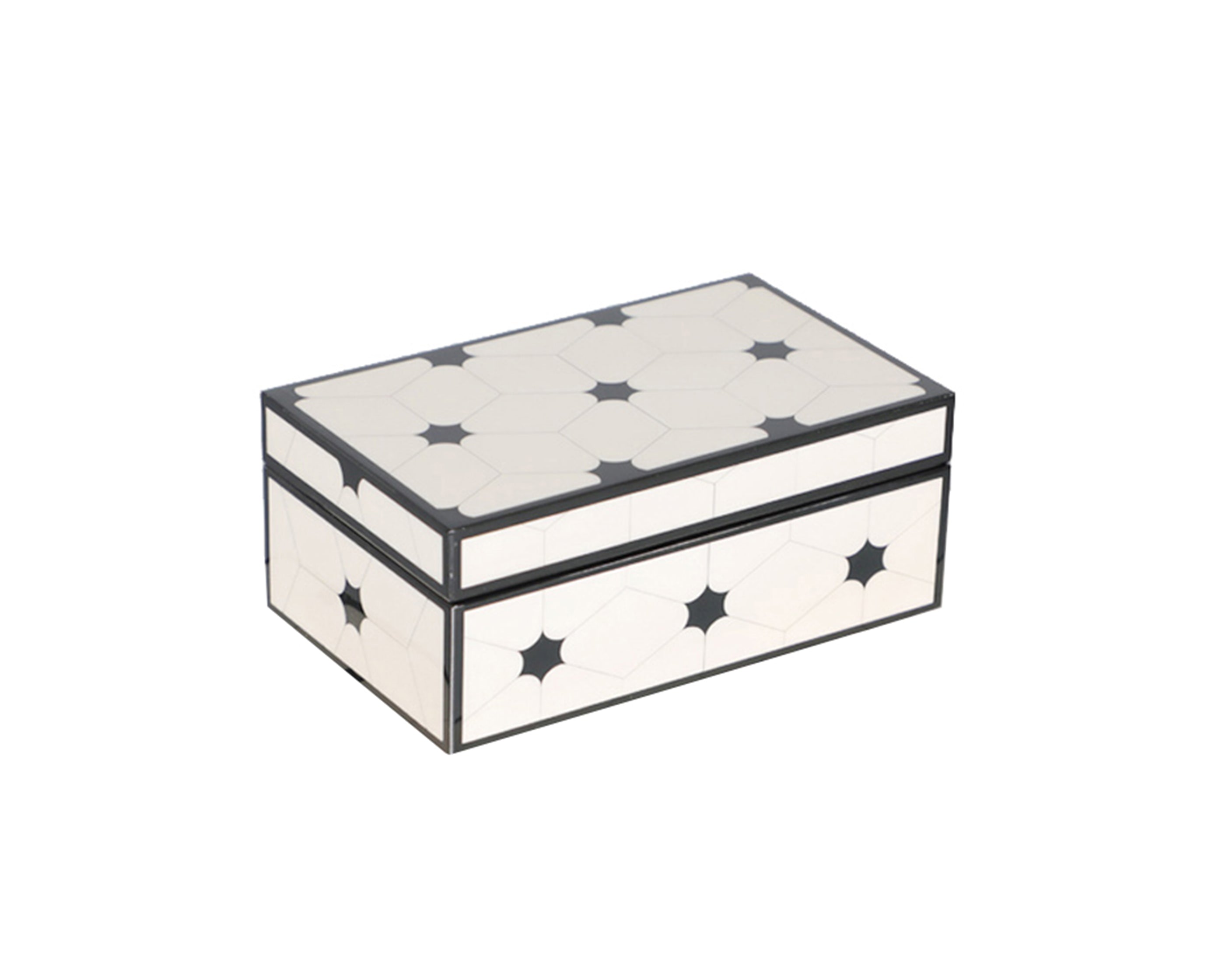 Product photograph of Liang Eimil Glossy Cream White Storage Box from Olivia's