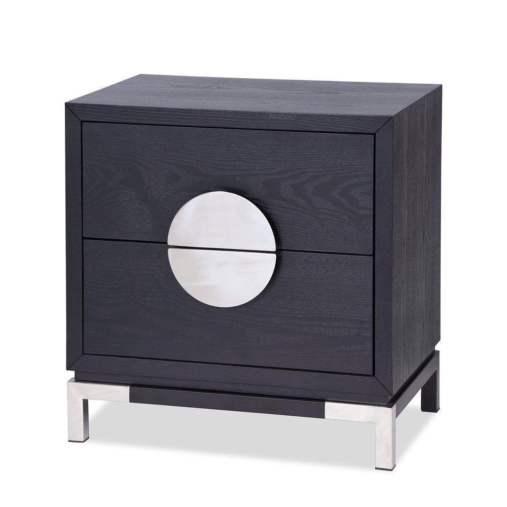 Product photograph of Liang Eimil Otium Bedside Table Polished Stainless Steel from Olivia's