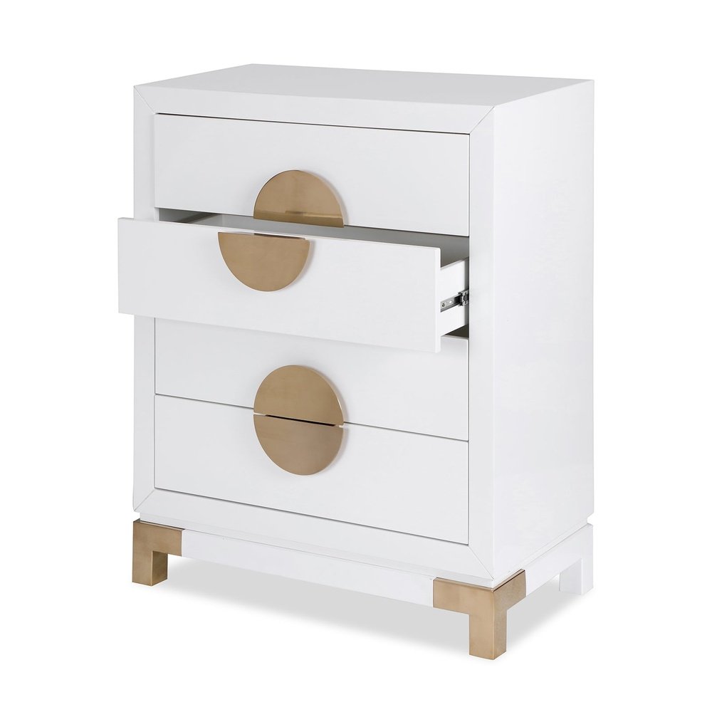 Product photograph of Liang Eimil Otium Chest Of Drawers White High Gloss from Olivia's.