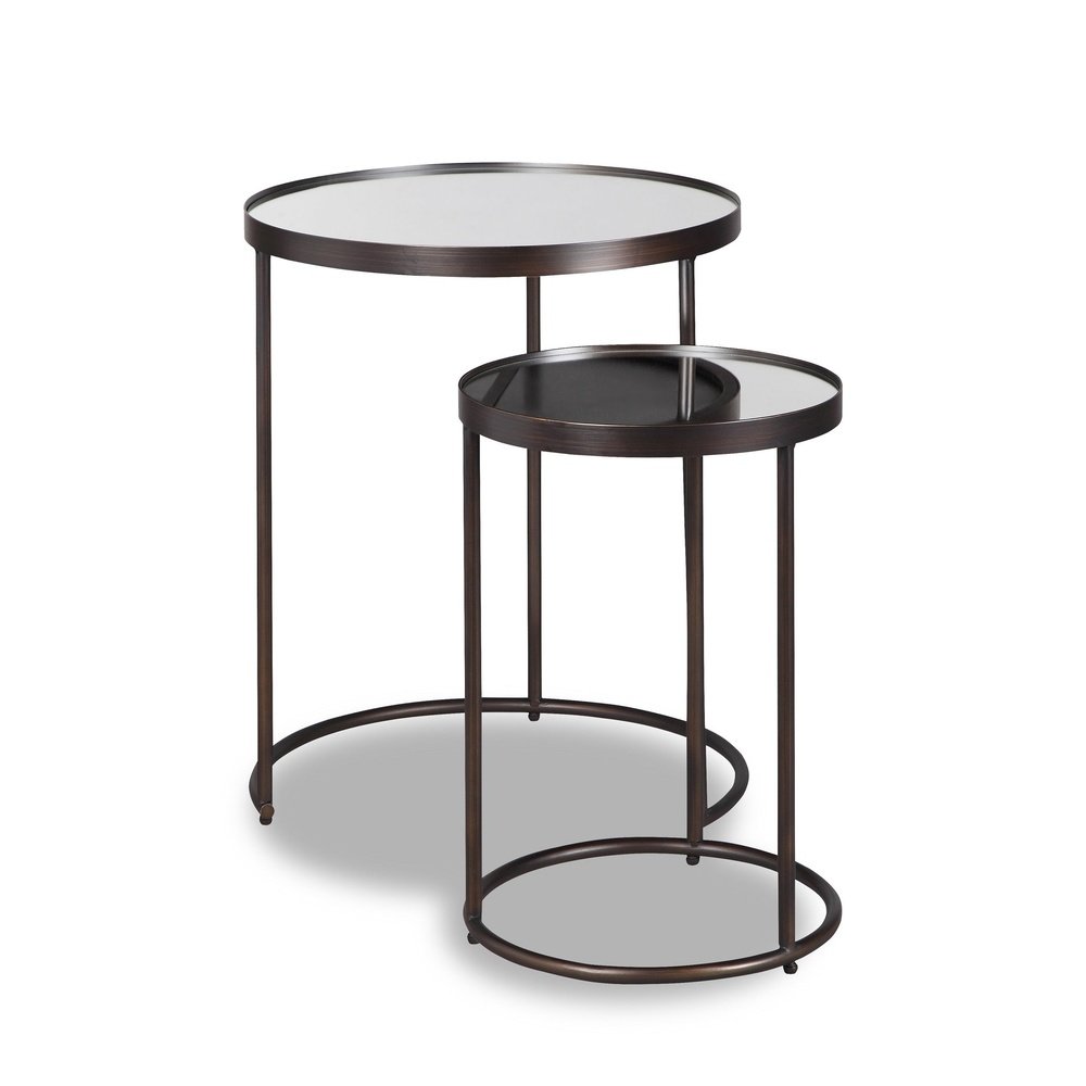 Product photograph of Liang Eimil Song Side Table Antique Bronze Coated Steel from Olivia's