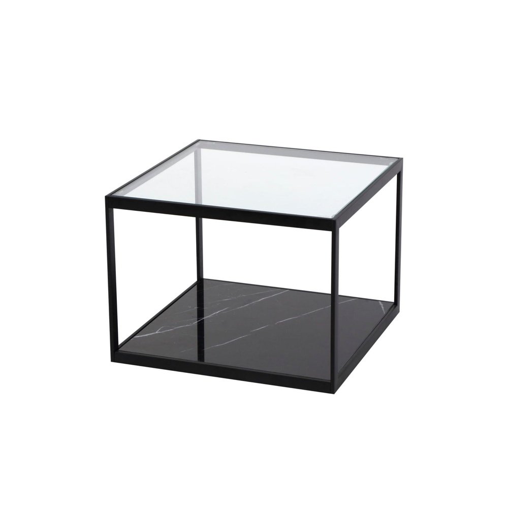 Product photograph of Liang Eimil Tamon Coffee Table Black Marble Set Of Two from Olivia's.