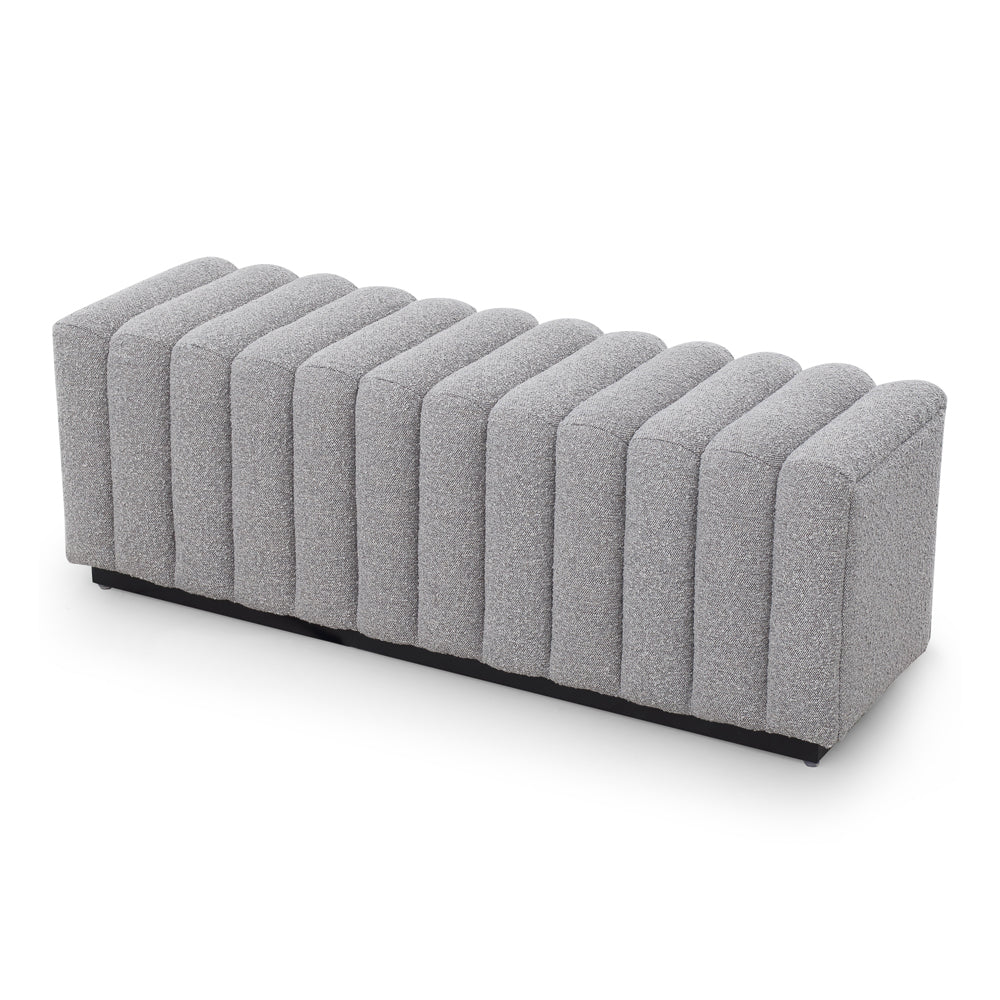 Product photograph of Liang Eimil Kalum Bench Boucle Grey Outlet from Olivia's