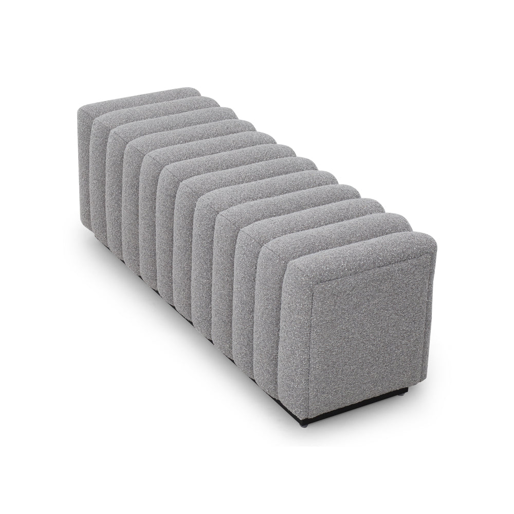 Product photograph of Liang Eimil Kalum Bench Boucle Grey Outlet from Olivia's.