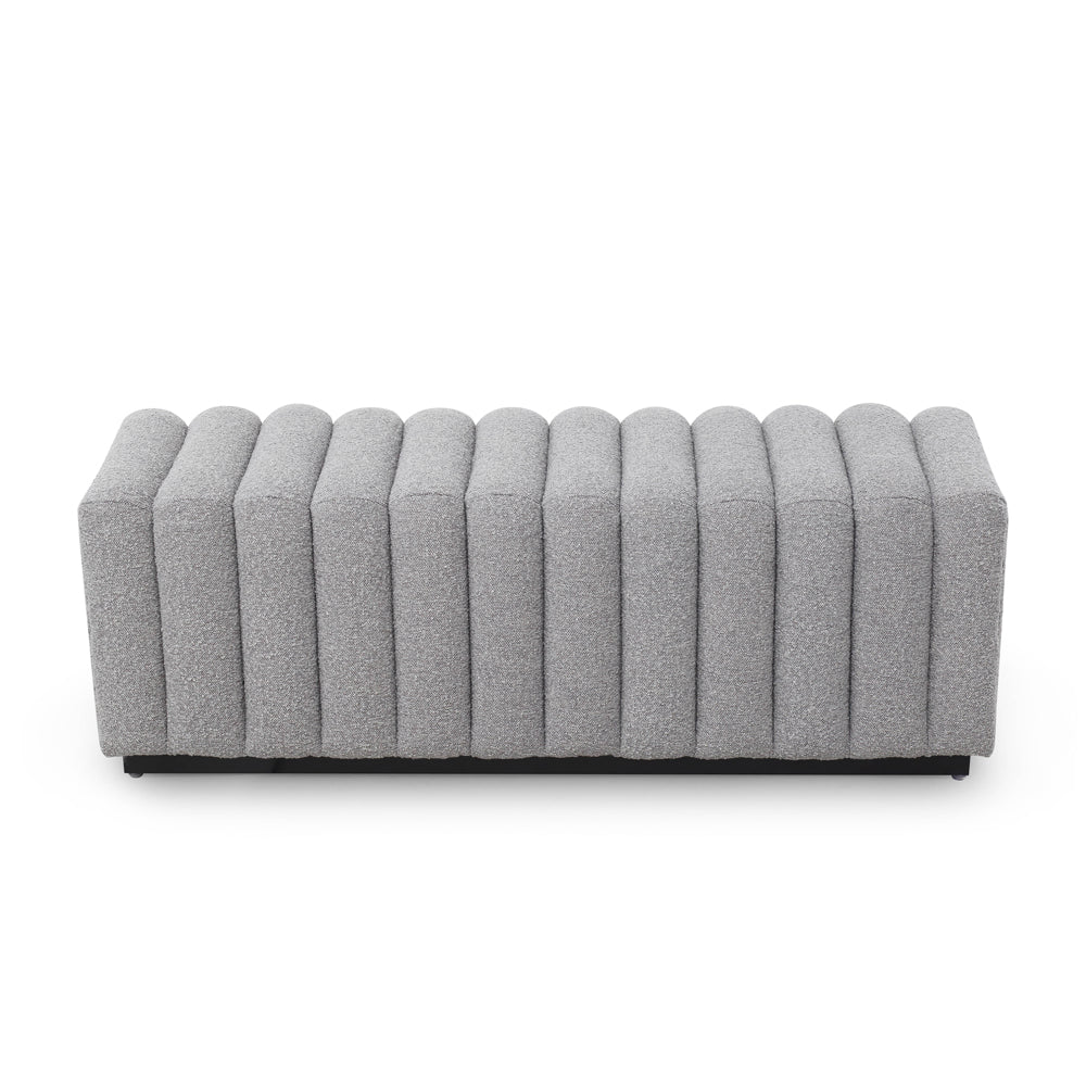 Product photograph of Liang Eimil Kalum Bench Boucle Grey Outlet from Olivia's.