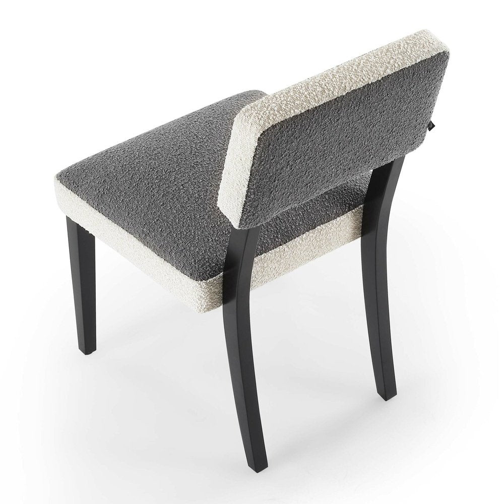 Product photograph of Liang Eimil Alfama Dining Chair - Boucle Sand Graphic Grey from Olivia's.