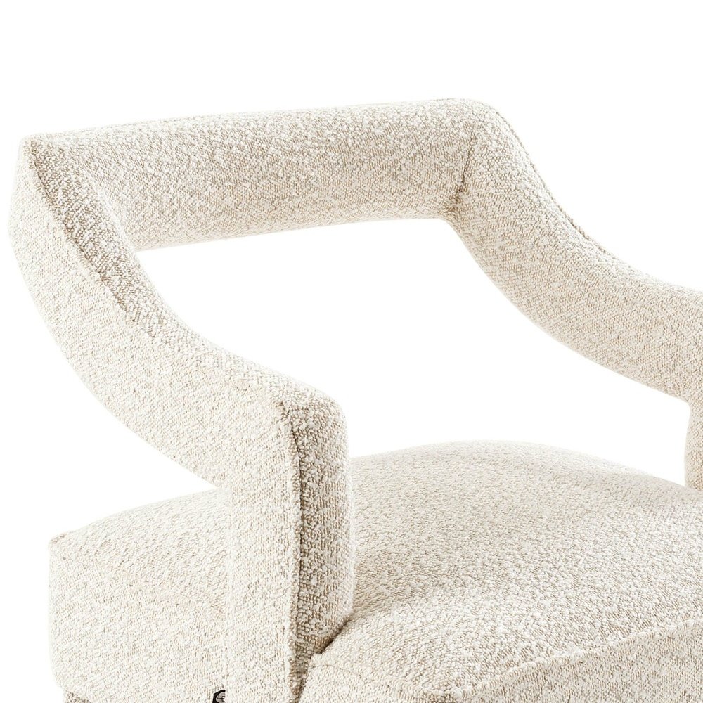 Product photograph of Liang Eimil Calvin Dining Chair - Boucle Sand from Olivia's.