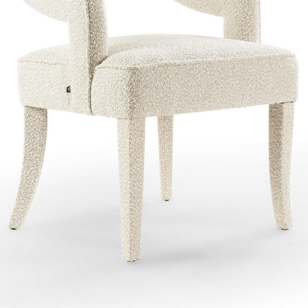 Product photograph of Liang Eimil Calvin Dining Chair - Boucle Sand from Olivia's.