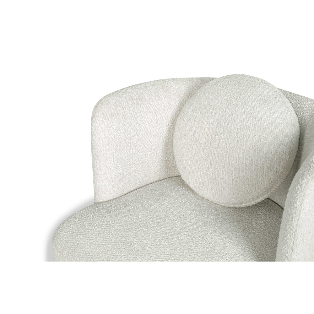 Product photograph of Liang Eimil V Lux Occasional Chair - Boucle Sand from Olivia's.