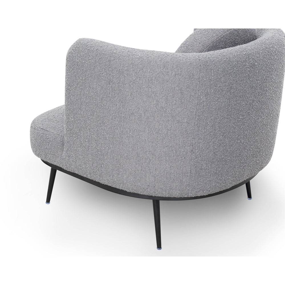 Product photograph of Liang Eimil Velux Occasional Chair Boucle Graphic Grey from Olivia's.