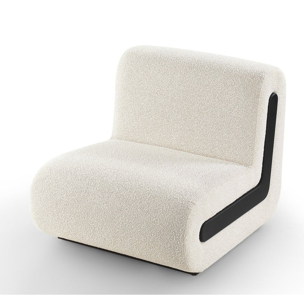 Product photograph of Liang Eimil Bola Occasional Chair - Boucle Sand Black from Olivia's